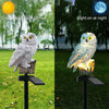 Solar Powered Owl LED Light for Pathways, Resin Outdoor Decor - Dont Use