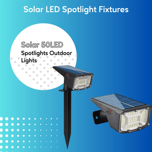 Solar Spot Lights Outdoor with Spike - 2 Pack