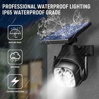 Solar Wall Lights for Outside with Waterproof & Motion Sensor