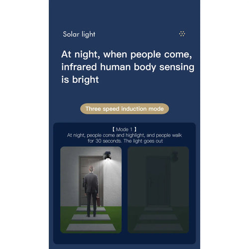 Solar Wall Lights for Outside with Waterproof & Motion Sensor