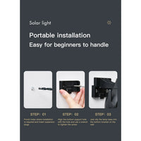 Solar Wall Lights for Outside with Waterproof & Motion Sensor