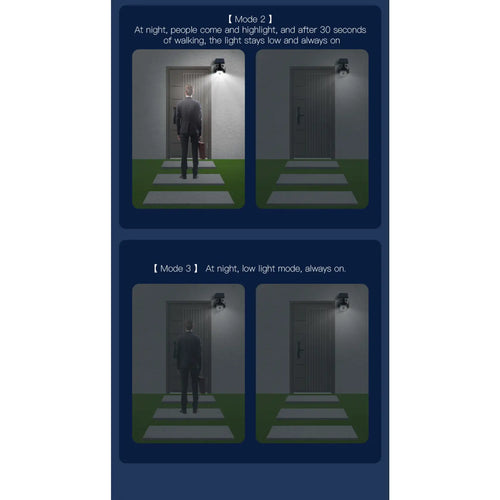 Solar Wall Lights for Outside with Waterproof & Motion Sensor