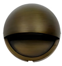 Solid Brass Half Moon Puck Light Fixture