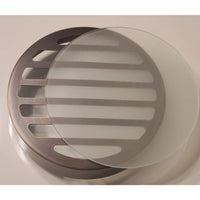 Solid Brass Louvered PAR36 In-ground Well Light Cover Kit
