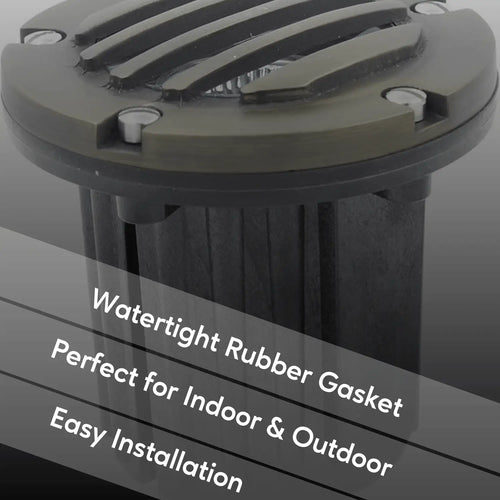 Solid Brass MR16 In-Ground Light Well Cover Kit