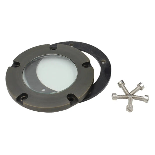Solid Brass MR16 In-ground Well Light Cover Kit