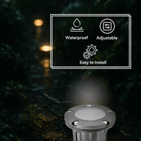 Solid Brass MR16 In-ground Well Light Cover Kit