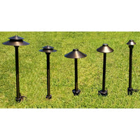 Solid Brass Path Lighting Stem | G4 Bi-Pin Socket with Wire Lead