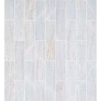 Solto White Marble Tile Honed Floor and Wall Tile 6"x24" - Livfloors Collection