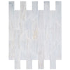 Solto White Marble Tile Honed Floor and Wall Tile 6"x24" - Livfloors Collection