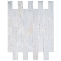 Solto White Marble Tile Honed Floor and Wall Tile 6"x24" - Livfloors Collection