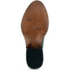 Men's Black Ostrich Print Cowboy Boots (H7002)