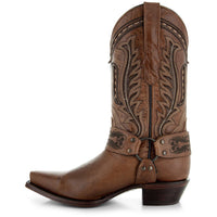 Women's Harness Boots | Brown Leather Harness Boots (M50039)