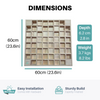 Pine Wood Acoustic Diffuser - Wooden Acoustic Diffusion Panel For Sound Scattering