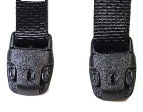 10 Ft Black Standard Buckle Spa Hot Tub Cover Adjustable Wind Straps | 2 COMPLETE KITS