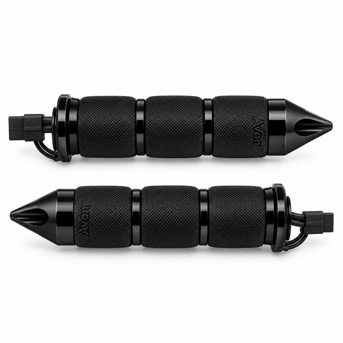 Avon Grips MT-IN-AIR-90ASH Air Cushioned Spike Heated Grips - Black Anodized