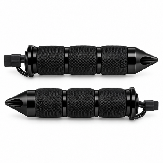 Avon Grips MT-IN-AIR-90ASH Air Cushioned Spike Heated Grips - Black Anodized