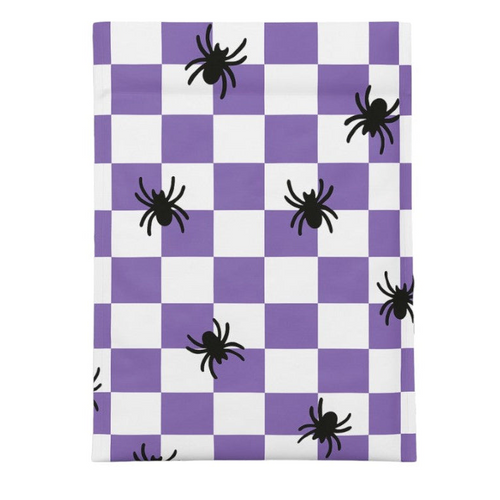 Spider Halloween Poly Mailers Size 6x9 Purple Check Shipping Bags