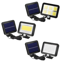 Split LED Solar Wall Light with Motion Sensor & Remote for Outdoor