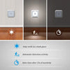 Square & PIR Motion Sensor Light for Closet with Battery