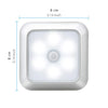 Square & PIR Motion Sensor Light for Closet with Battery