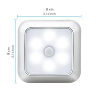 Square & PIR Motion Sensor Light for Closet with Battery
