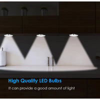 Square & PIR Motion Sensor Light for Closet with Battery