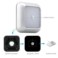 Square & PIR Motion Sensor Light for Closet with Battery