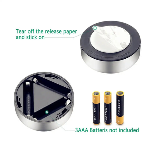 Square & PIR Motion Sensor Light for Closet with Battery