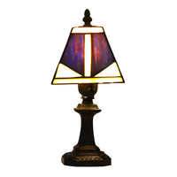 Tiffany-Style Lamp with Square Glass Design