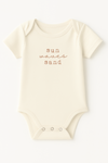 Sun Waves Sand Clay Organic Cotton Short Sleeve Baby Bodysuit