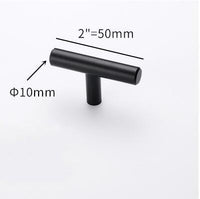 Stainless Steel Kitchen Door Cabinet T Bar Handle Pull Knob Door Pull Handle Stainless Door Handle Stainless Steel Hollow Bar Drawer Pulls Cupboard Knob For Kitchen Furniture