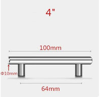Stainless Steel Kitchen Door Cabinet T Bar Handle Pull Knob Door Pull Handle Stainless Door Handle Stainless Steel Hollow Bar Drawer Pulls Cupboard Knob For Kitchen Furniture