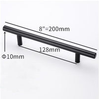 Stainless Steel Kitchen Door Cabinet T Bar Handle Pull Knob Door Pull Handle Stainless Door Handle Stainless Steel Hollow Bar Drawer Pulls Cupboard Knob For Kitchen Furniture