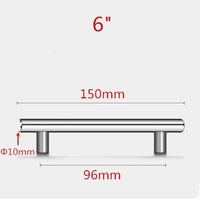 Stainless Steel Kitchen Door Cabinet T Bar Handle Pull Knob Door Pull Handle Stainless Door Handle Stainless Steel Hollow Bar Drawer Pulls Cupboard Knob For Kitchen Furniture