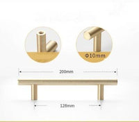 Stainless Steel Kitchen Door Cabinet T Bar Handle Pull Knob Door Pull Handle Stainless Door Handle Stainless Steel Hollow Bar Drawer Pulls Cupboard Knob For Kitchen Furniture