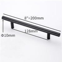 Stainless Steel Kitchen Door Cabinet T Bar Handle Pull Knob Door Pull Handle Stainless Door Handle Stainless Steel Hollow Bar Drawer Pulls Cupboard Knob For Kitchen Furniture