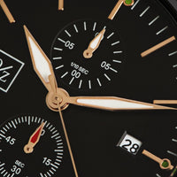 Stainless Steel Mesh Strap Minimalist Chronograph Watch