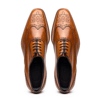25-562-CML STEPHANO Wingtip Oxford Camel