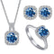 1ct per stone each / royal blue / 5