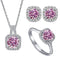 1ct per stone each / pink / 5