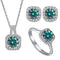 1ct per stone each / rainbow green / 5