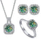1ct per stone each / blue green / 5