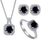 1ct per stone each / black / 5