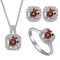 1ct per stone each / orange red / 5