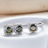 Sterling Silver 3-Piece Moissanite Jewelry Set 1ct Necklace Ring Earrings