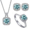 1ct per stone each / blue / 5