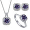 1ct per stone each / violet / 5