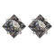 gray silver / (1.2ct each)6mm