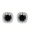 Sterling Silver 925 Moissanite Square Stud Earrings For Women Sparkling Gift